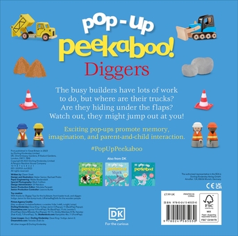 Бумажная книга «Pop-Up Peekaboo! Diggers» - фото №2 - миниатюра