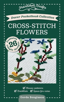 Бумажная книга «Dover Pocketbook Collection: Cross-Stitch Flowers», автор Герда Бенгтссон - фото №1 - миниатюра