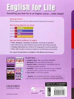 Бумажная книга «English for Life Pre-intermediate. Student's Book with MultiROM Pack», автор Том Хатчинсон - фото №2 - миниатюра