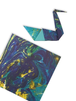 Паперова книга «Origami Paper 200 sheets Marbled Patterns» - фото №4 - мініатюра
