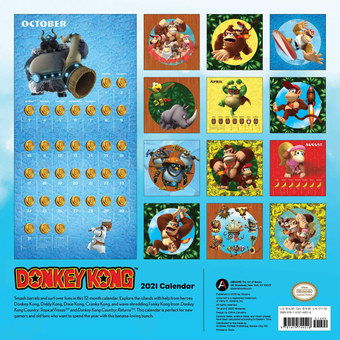 Бумажная книга «Donkey Kong 2021 Wall Calendar» - фото №2 - миниатюра