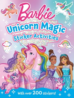 Бумажная книга «Barbie Unicorn Magic Sticker Activity Book», автор Барби - фото №1 - миниатюра