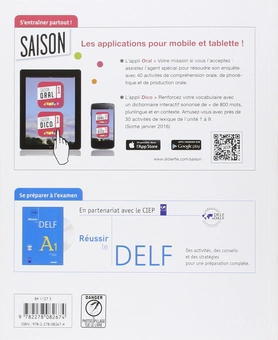 Паперова книга «Saison 1 (A1+). Cahier d'activites (+CD-ROM)», авторів Дороті Ескоф'є, Марион Алькараз, Камілла Гомі - фото №2 - мініатюра