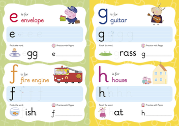 Бумажная книга «Practise with Peppa. Wipe-Clean First Letters» - фото №4 - миниатюра