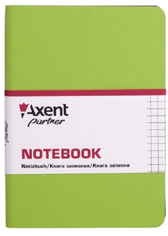  «Нотатник Axent Partner Soft Mini 115x160 мм 80 аркушів в клітинку салатовий (8205-09-A)», brand Axent / Axent /  - фото №1 - миниатюра