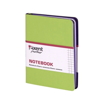  «Нотатник Axent Partner Soft Mini 115x160 мм 80 аркушів в клітинку салатовий (8205-09-A)», brand Axent / Axent /  - фото №2 - миниатюра