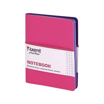  «Нотатник Axent Partner Soft Mini 115x160 мм 80 аркушів в клітинку рожевий (8205-10-A)», бренду Axent - фото №2 - мініатюра