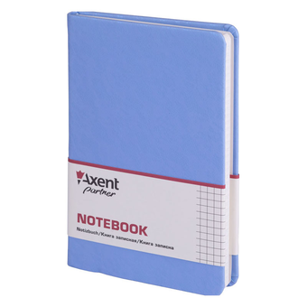  «Нотатник Axent Partner Lace 125x195 мм 96 аркушів в клітинку блакитний (8208-07-A)», brand Axent / Axent /  - фото №2 - миниатюра