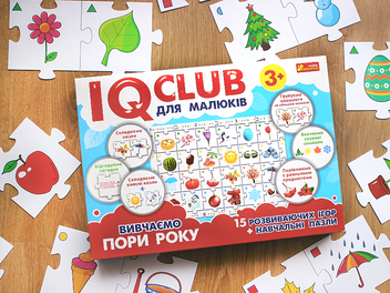«Учебные пазлы Ranok Creative IQ-club для малышей Учим времена года (13203001У)», брендов Ranok-Creative, Ранок. Наочні посібники, Ранок - фото №2 - миниатюра