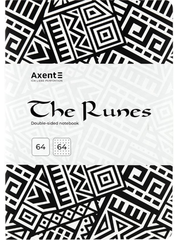  «Блокнот двусторонний Axent The Runes А5 Белый (8452-21-a)», бренда Axent - фото №1 - миниатюра
