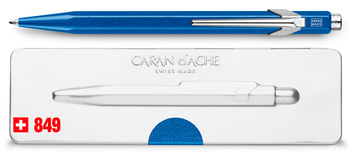 «Ручка Caran d'Ache 849 Metal-X Синий (849.640)», бренда Caran d'Ache - фото №3 - миниатюра