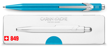  «Ручка Caran d'Ache 849 Metal-X Голубой (849.671)», бренда Caran d'Ache - фото №3 - миниатюра