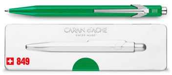 «Ручка Caran d'Ache 849 Metal-X Зеленый (849.712)», бренда Caran d'Ache - фото №3 - миниатюра