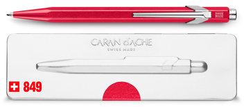 «Ручка Caran d'Ache 849 Metal-X Красный (849.780)», бренда Caran d'Ache - фото №3 - миниатюра