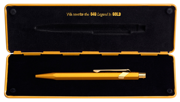«Ручка Caran d'Ache 849 Золотистый (849.999)», бренда Caran d'Ache - фото №3 - миниатюра
