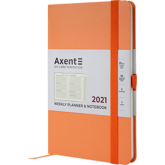  «Еженедельник Axent Partner Strong 2021 Персиковый (8505-21-42-a)», бренда Axent - фото №2 - миниатюра