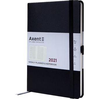  «Еженедельник Axent Prime Strong 2021 A5 Черный (8507-21-01-a)», бренда Axent - фото №2 - миниатюра