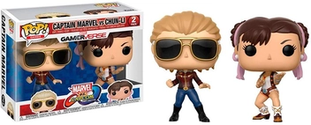 «Коллекционная фигурка Funko POP! Marvel vs. Capcom Infinite Captain Marvel vs Chun-Li (FK22767)», бренда Funko Pop - фото №2 - миниатюра