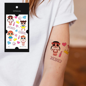 «Тимчасове тату Tattooshka Ляльки (L-65)», бренда Tattooshka - фото №3 - миниатюра