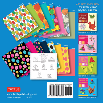 Бумажная книга «Origami Paper. Balloon Patterns. 96 Sheets» - фото №2 - миниатюра