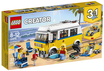  «Конструктор LEGO Creator Солнечный фургон серфингиста 379 деталей (31079)», бренда LEGO - фото №1 - миниатюра
