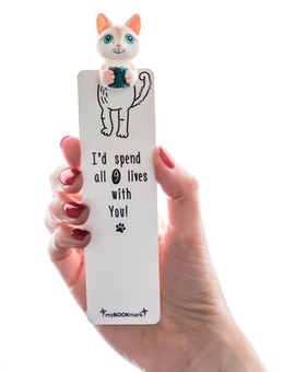 «Закладка MyBOOKmark Котенок Пичи с книгой (MB229)» - фото №1 - мініатюра