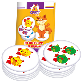  «Игра в тубусе Vladi Toys Кукареку! Будь первым (VT8020-08)», бренда VladiToys - фото №1 - миниатюра