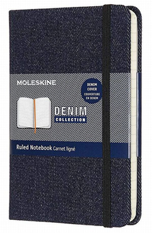  «Карманная записная книжка Moleskine Denim Прусский синий (LCDNB1MM710)», бренда Moleskine - фото №1 - миниатюра