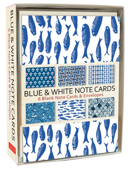 Паперова книга «Blue & White Note Cards» - фото №1 - мініатюра
