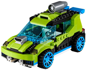  «Конструктор LEGO Creator Гоночный автомобиль Ракета 241 деталь (31074)», бренда LEGO - фото №2 - миниатюра