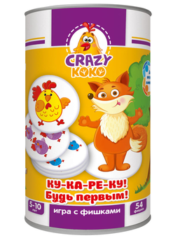  «Игра в тубусе Vladi Toys Кукареку! Будь первым (VT8020-08)», бренда VladiToys - фото №2 - миниатюра