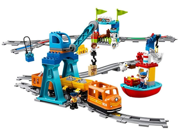  «Конструктор LEGO DUPLO Town Вантажний поїзд 105 деталей (10875)», бренду LEGO - фото №2 - мініатюра