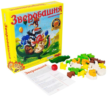  «Настольная игра Haba Зверобашня (1837)», бренда Haba - фото №2 - миниатюра