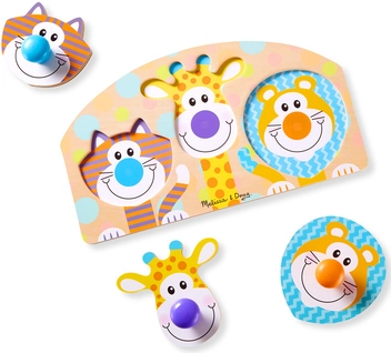  «Первый формовой пазл Melissa&Doug Животные сафари (MD13439)», бренда Melissa & Doug - фото №3 - миниатюра
