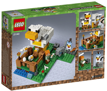  «Конструктор LEGO Minecraft Курятник 198 деталей (21140)», бренда LEGO - фото №4 - миниатюра