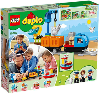  «Конструктор LEGO DUPLO Town Вантажний поїзд 105 деталей (10875)», бренду LEGO - фото №4 - мініатюра
