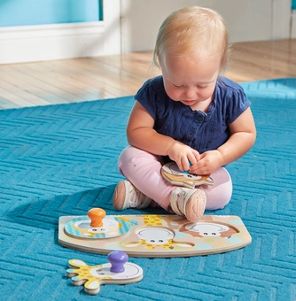  «Первый формовой пазл Melissa&Doug Животные сафари (MD13439)», бренда Melissa & Doug - фото №4 - миниатюра