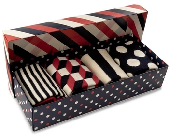  «Носки Happy Socks Stripe Gift Box 4 пары (XBDO09-6000)», бренда Happy Socks - фото №1 - миниатюра