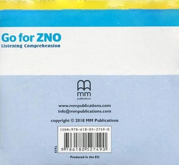 Паперова книга «Go for ZNO Listening Class CDs B1-B2», автор Естер Войджицкі - фото №2 - мініатюра