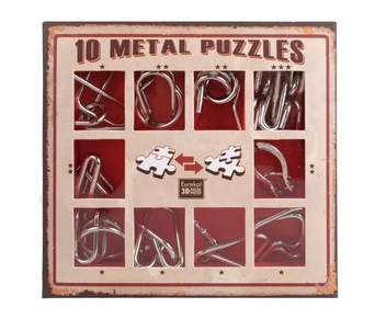  «Набор головоломок Eureka 3D Puzzle 10 Metal Red (473358)», бренда Eureka 3D Puzzle - фото №2 - миниатюра