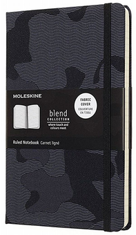  «Блокнот Moleskine Blend средний линия камуфляж черный (LCBD03QP060CAMOA)», бренда Moleskine - фото №1 - миниатюра