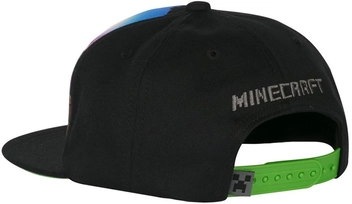 «Бейсболка JINX Minecraft Steve Overworld Snap Back Hat (JINX-8210)», бренда JINX - фото №3 - миниатюра