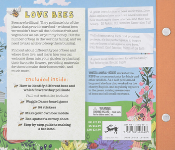 Бумажная книга «Love Bees. A family guide to help keep bees buzzing. With games, stickers and more», автор Ванесса Амарал-Роджерс - фото №2 - миниатюра