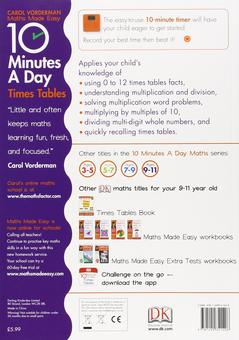 Бумажная книга «10 Minutes A Day Times Tables», автор Кэрол Вордерман - фото №2 - миниатюра