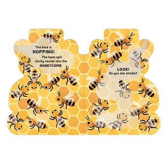Бумажная книга «The Honey Bear Hive Shaped Board Book», автор Джилане Гофман - фото №7 - миниатюра