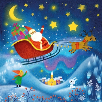 Бумажная книга «Usborne Book and 3 Jigsaws: Santa», автор Сэм Тэплин - фото №4 - миниатюра