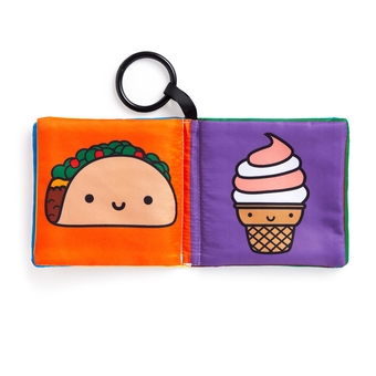 Бумажная книга «Foodie Baby Crinkle Fabric Stroller Book» - фото №3 - миниатюра