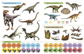Бумажная книга «Dinosaurs Ultimate Sticker Book» - фото №3 - миниатюра