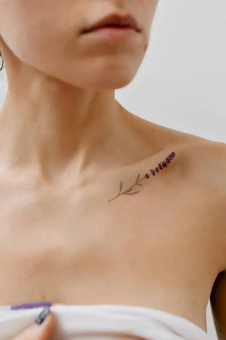 «Тимчасове тату Tattooshka Лаванда та метелик (L-20)», бренда Tattooshka - фото №6 - миниатюра