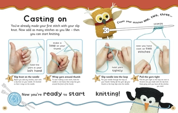 Паперова книга «Let's Knit. Learn to Knit with 12 Easy Projects» - фото №2 - мініатюра